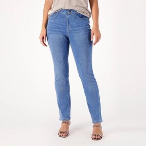 Belle by Kim Gravel Regular Flexibelle Rollabelle Jean - Medium Wash 6